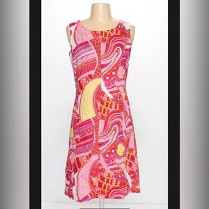 Nine West multi color pattern dress size 2
